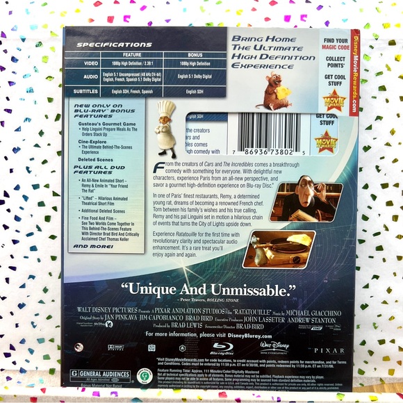 RATATOUILLE (BLU-RAY & DVD) - Picture 2 of 6